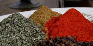 spices piles