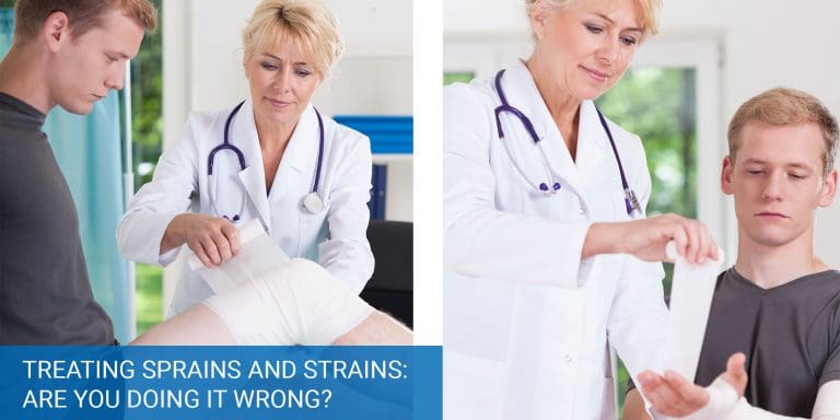 Treating Sprains and Strains: Are You Doing It Wrong?
