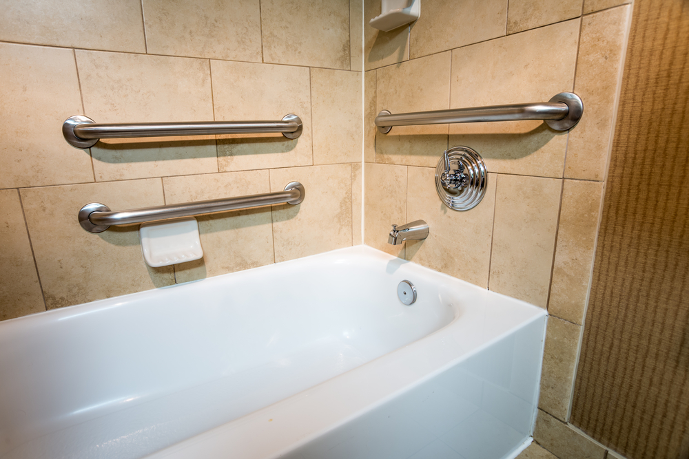 install grab bars into home