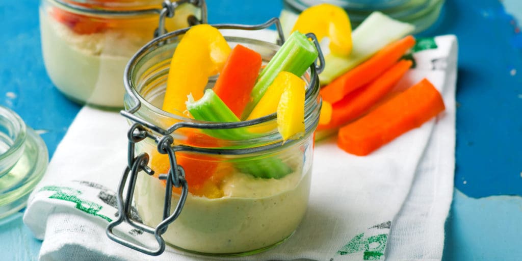 healthy snacks for weight loss vegetables and hummus